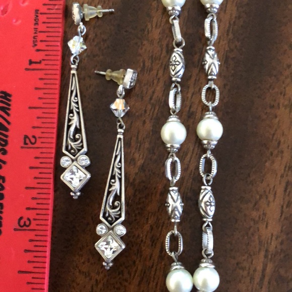 Brighton ZOE Toggle necklace and matching earrings set rare retired - Picture 13 of 13